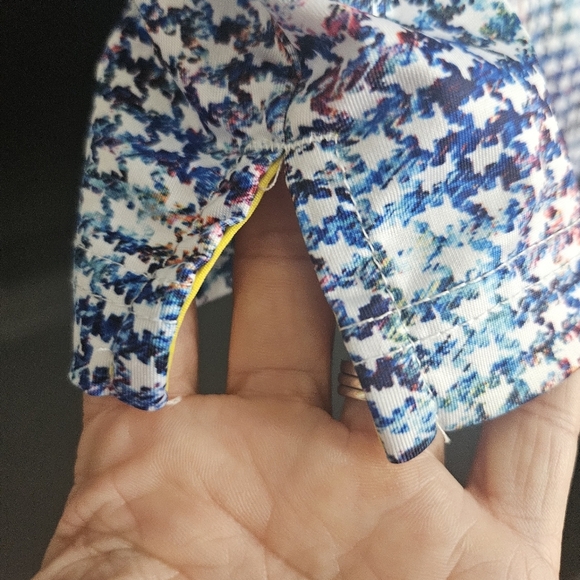 Maelreg Performance Men's Golf Polo Shirt Short Sleeve Striped Size Medium - Picture 5 of 11